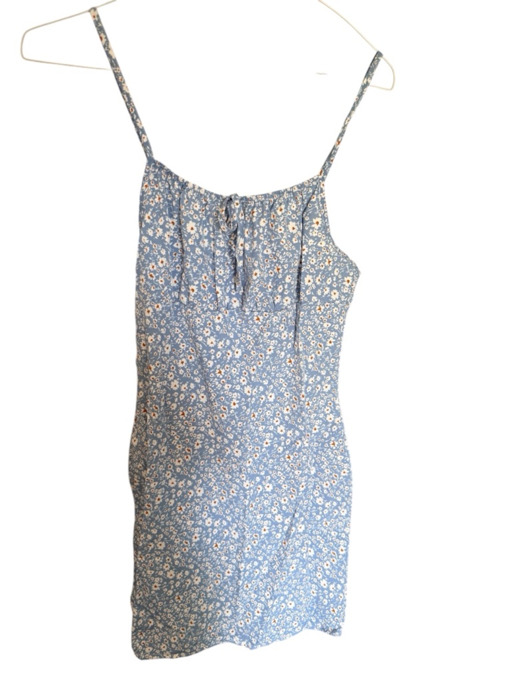 Blue Floral Spaghetti Strap Sundress NWT SZ. L 8-10